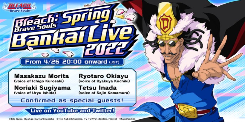 Bleach: Brave Souls is holding this year's Spring Bankai Live later this month with lots planned for players
