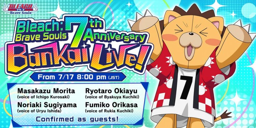 Bleach: Brave Souls celebrates 7th anniversary with live broadcast, Twitter giveaways and more