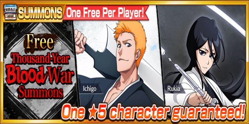 Bleach: Brave Souls hosting the Thousand-Year Blood War Step-Up Summons event, offering up a much better chance to roll for rare characters